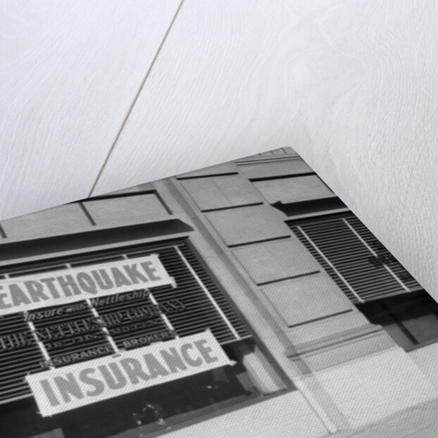 Insurance Company Advertising Earthquake Insurance by Anonymous