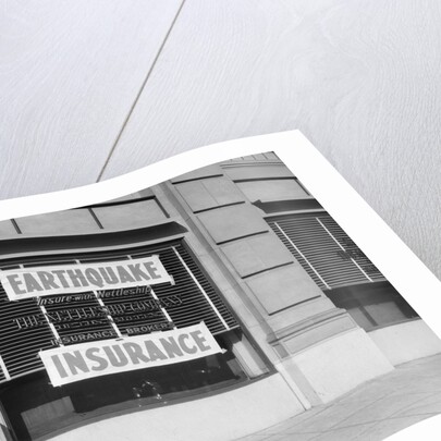 Insurance Company Advertising Earthquake Insurance by Anonymous