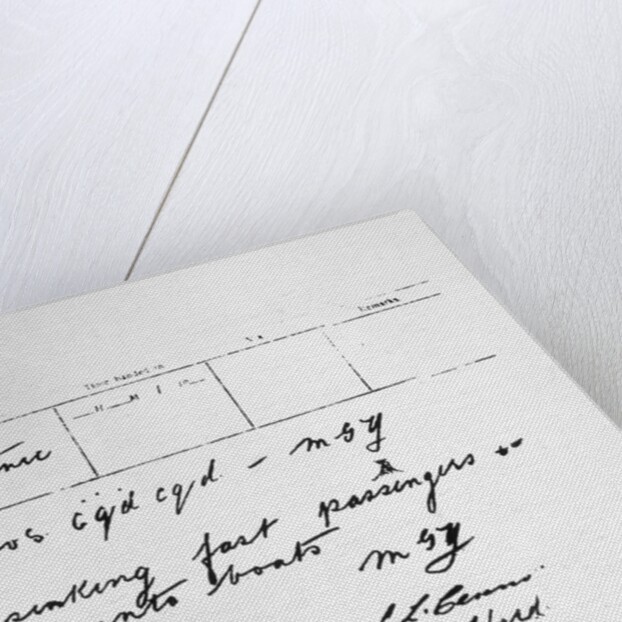 Radio Message From the S.S. Titanic by Anonymous
