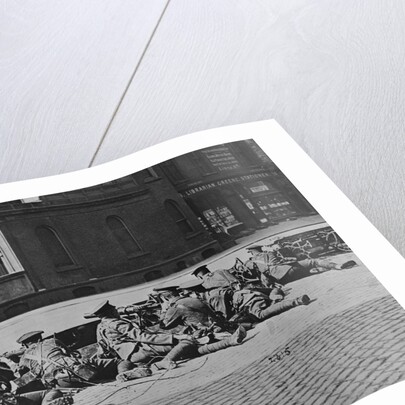 British Troops Seal-Off Dublin Streets during"Troubles" by Anonymous