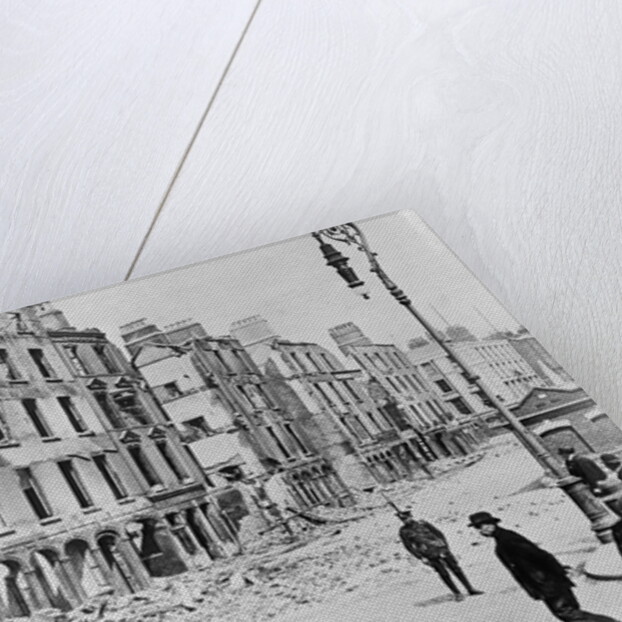 View of Destroyed Buildings in Dublin by Anonymous