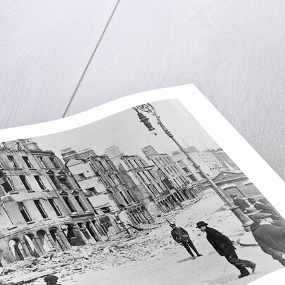 View of Destroyed Buildings in Dublin by Anonymous