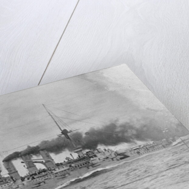 German Battleship Being Sunk by Anonymous