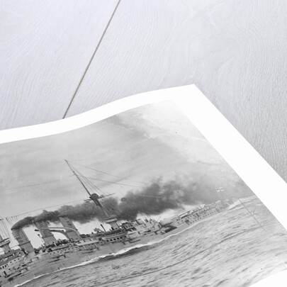German Battleship Being Sunk by Anonymous