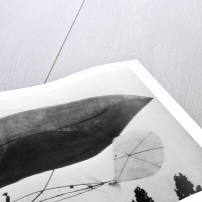 First Woman to Fly on Airship by Anonymous