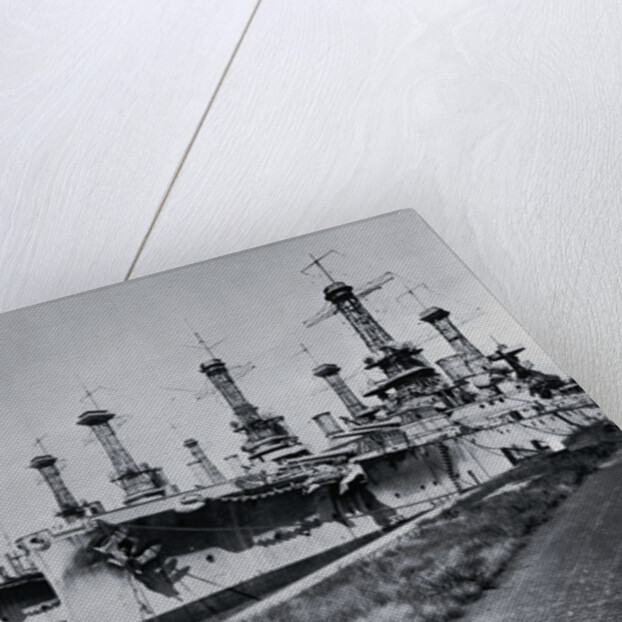 Ships Docked at Navy Yard by Anonymous