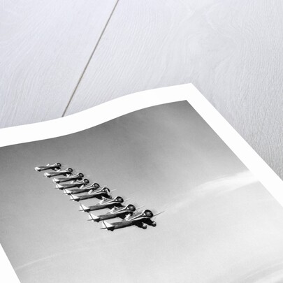 Airplanes Flying in Order by Anonymous