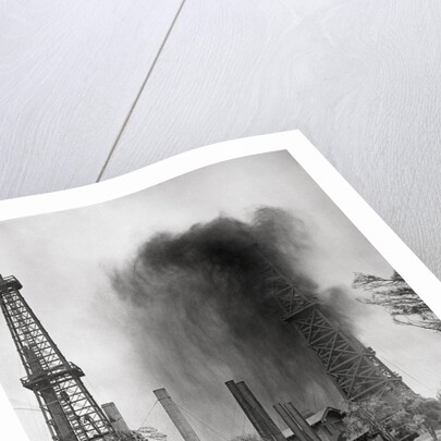 View of Gushing Oil Well by Anonymous