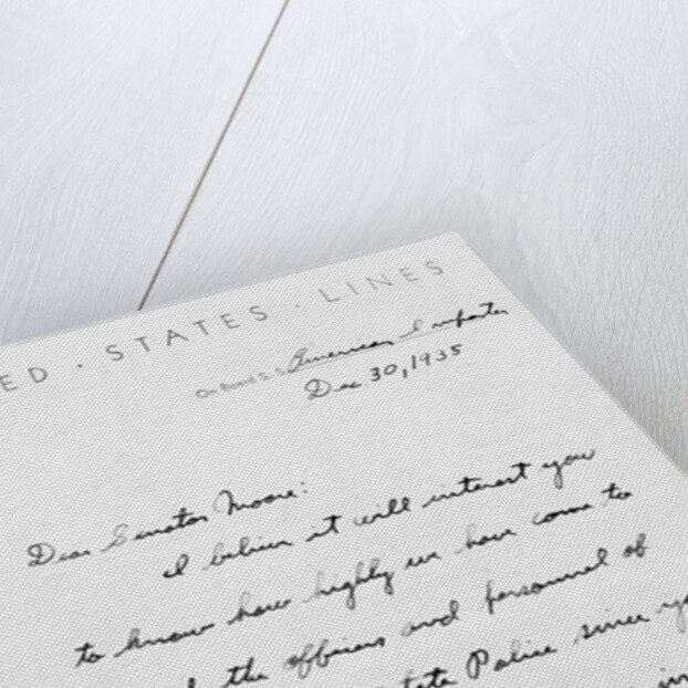 Page One of Letter from Charles Lindbergh by Anonymous