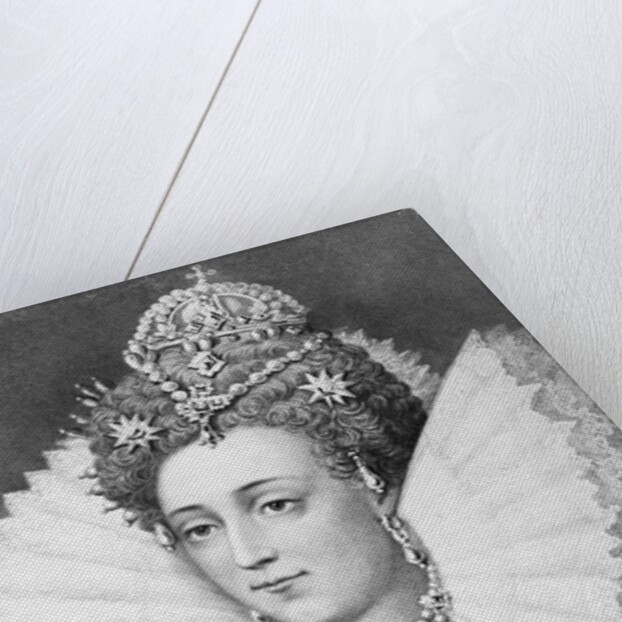 Engraving of Queen Elizabeth I in Royal Dress by Anonymous