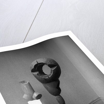 Statue of Socrates Carved from Old Oak by Anonymous