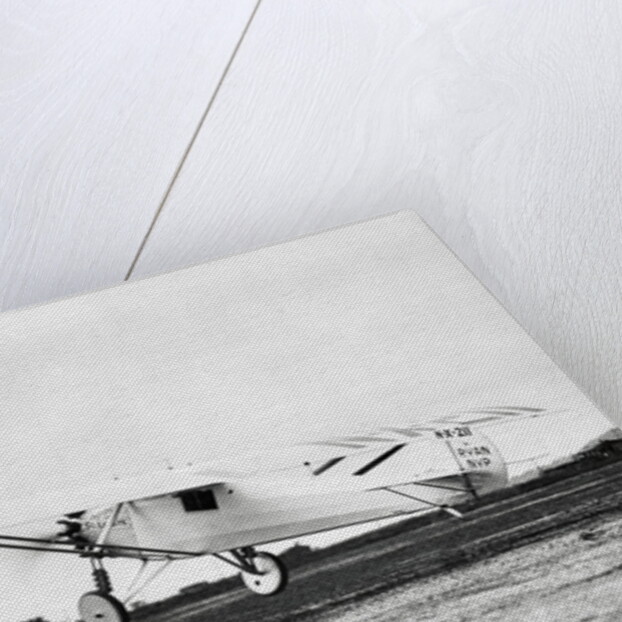 View of Charles Lindberg's Airplane Taking Off by Anonymous