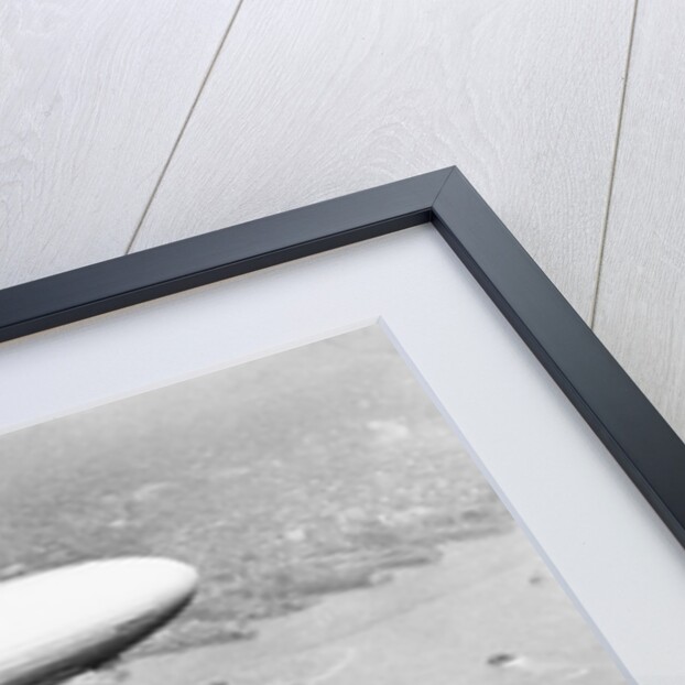 Hindenburg Flying over Lower Manhattan by Anonymous