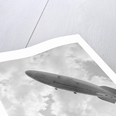 View of Hindenburg Dirigible Before Explosion by Anonymous