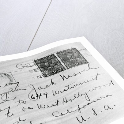 Postcard from Frederick Noonan by Anonymous