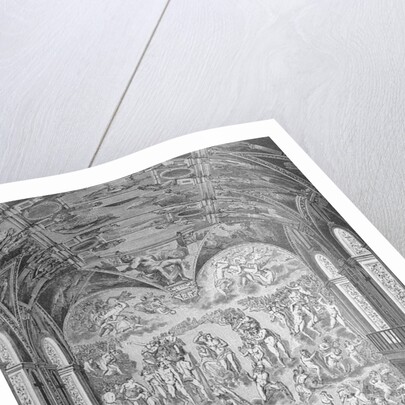 Interior View of Elaborate Painting and Ceiling by Anonymous