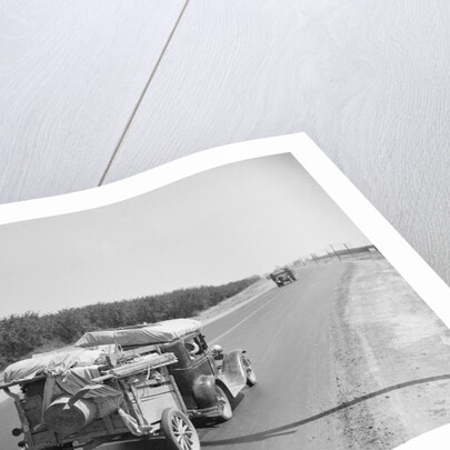 Truck Going down Highway by Anonymous