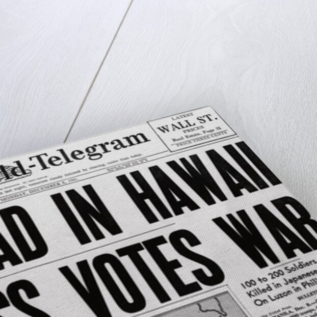 New York World telegram on War Fatalities in Hawaii by Anonymous