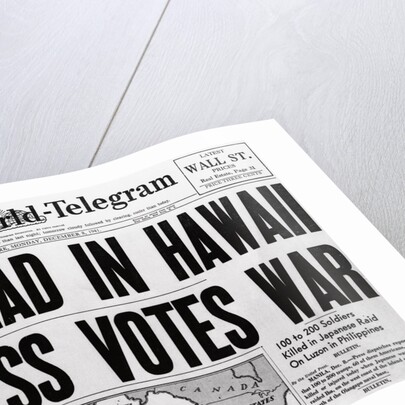 New York World telegram on War Fatalities in Hawaii by Anonymous