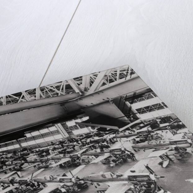 United States and Great Britain Combat Planes Side by Side by Anonymous