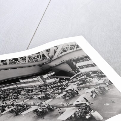 United States and Great Britain Combat Planes Side by Side by Anonymous