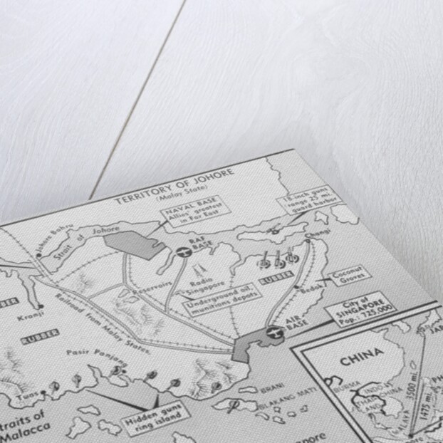 Map of Singapore by Anonymous