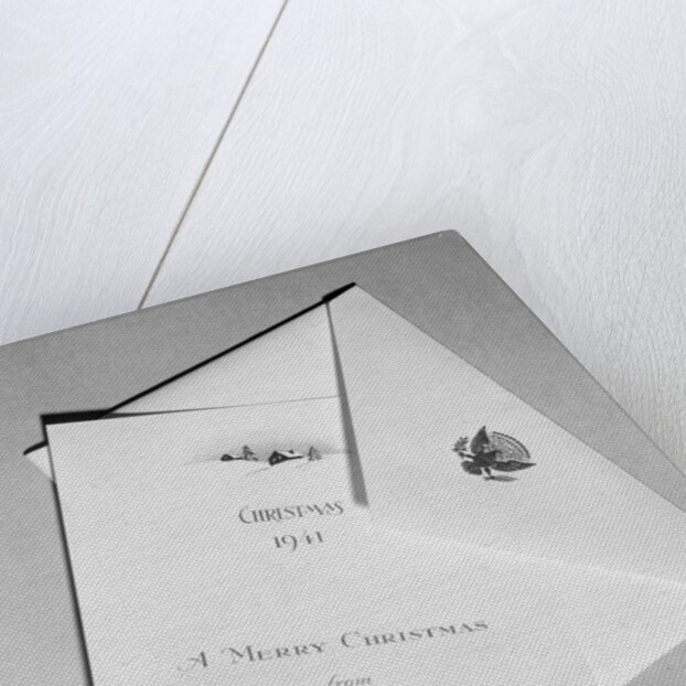 View of a Christmas Card by Anonymous