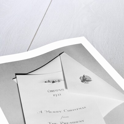 View of a Christmas Card by Anonymous