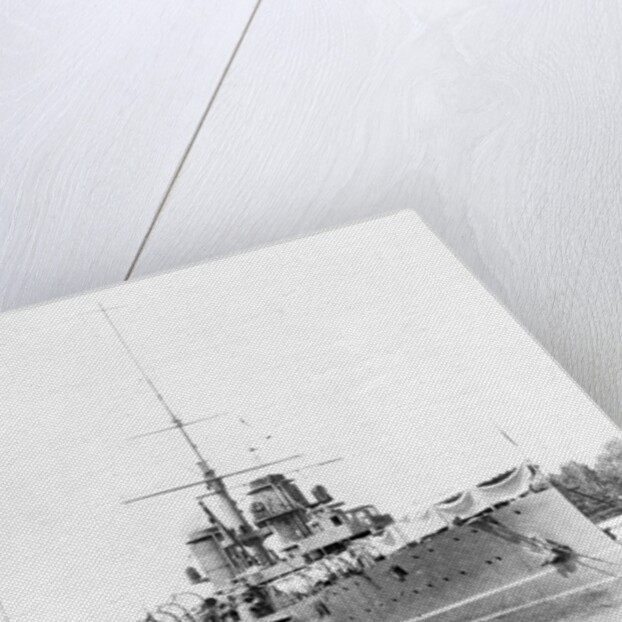 Battleships in Harbor by Anonymous