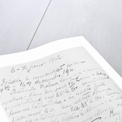 Photo of Roald Amundsen's Note in Rock Cairn by Anonymous