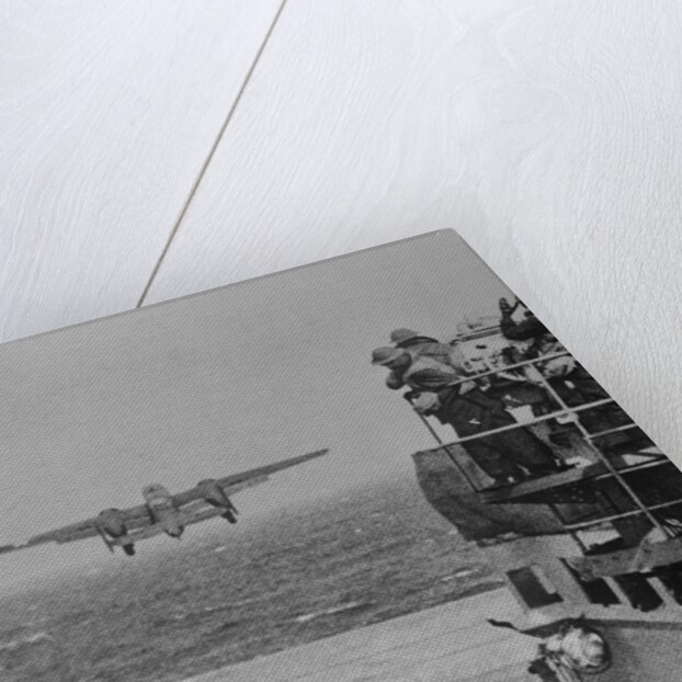 Doolittle Raid on Tokyo,B-25 Leaves USS Hornet by Anonymous