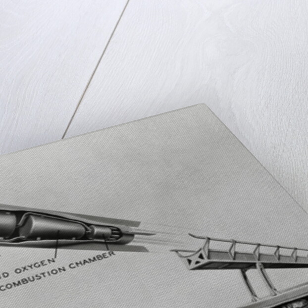 Illustration of Military Rocket Compartments by Anonymous