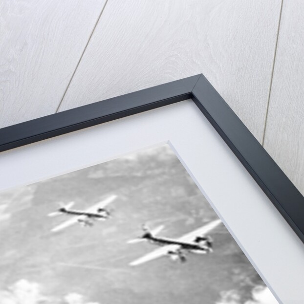 Martin B-26 Bomber Planes in Flight Over Belgium by Anonymous