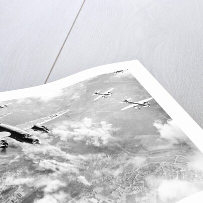 Martin B-26 Bomber Planes in Flight Over Belgium by Anonymous