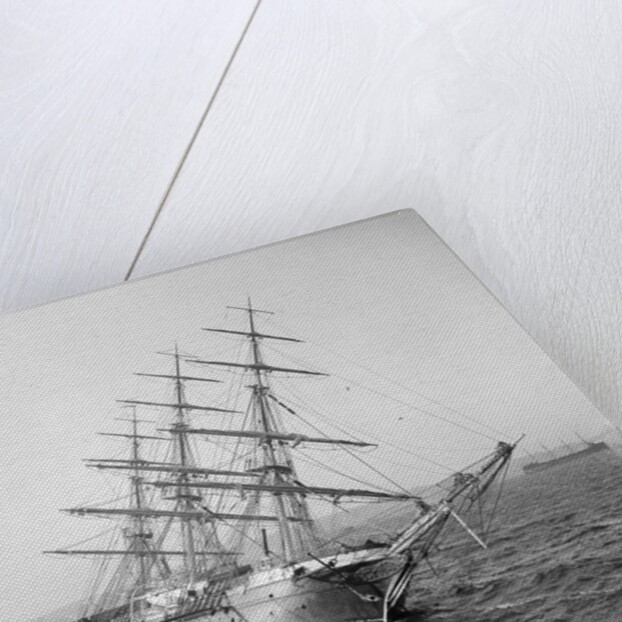 Sailing Ship Caught on Rocks by Anonymous