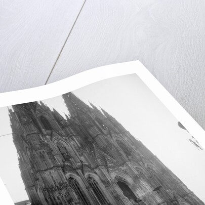 German Tank In Front of Cathedral by Anonymous