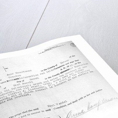 Warrant for Lindbergh Kidnapping by Anonymous