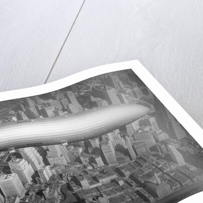 Hindenburg Flying over Manhattan by Anonymous