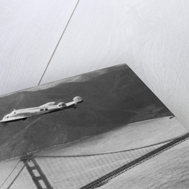 Amelia Earhart's Record Breaking Hop over Golden Gate Bridge by Anonymous