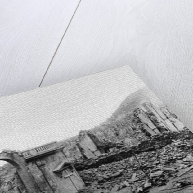 Scene of Devestation from Mount Pelee Eruption by Anonymous