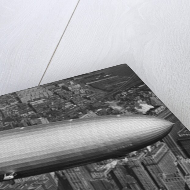 Hindenburg Hovering Over New York by Anonymous