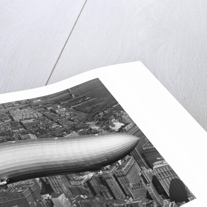 Hindenburg Hovering Over New York by Anonymous