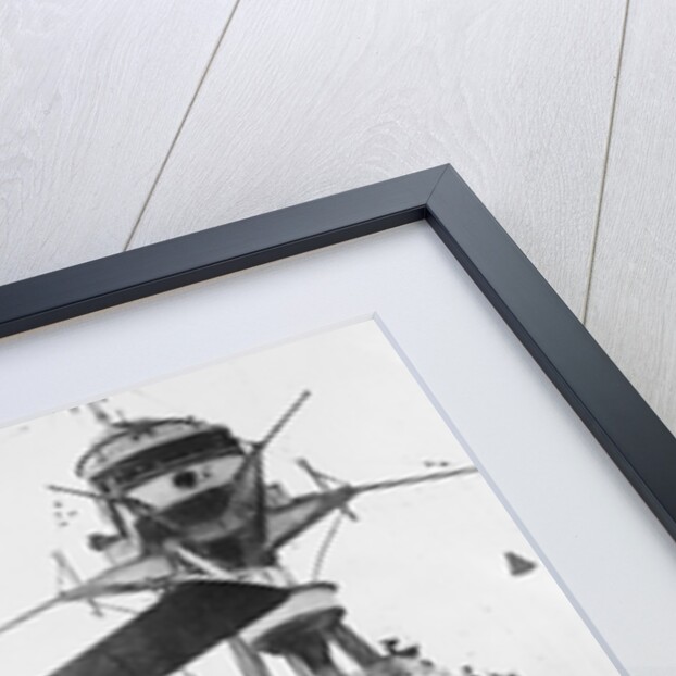 Biplane Taking off from Aircraft Carrier by Anonymous