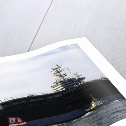 Ship and Boats with Flag Carriers Against the Nuclear Vessel by Anonymous