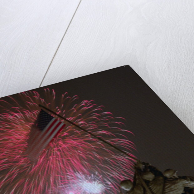 Fireworks Exploding Over Memorial by Anonymous