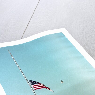 Space Center Lowering Flag by Anonymous