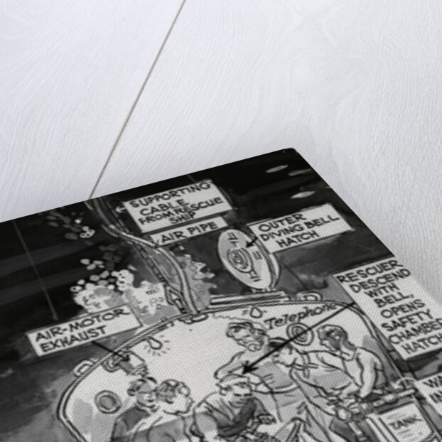 Illustration of Work Efforts for Navy Submarine by Anonymous