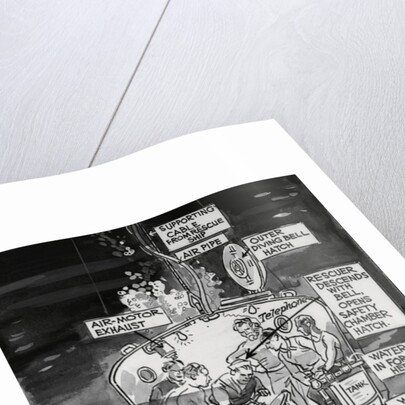 Illustration of Work Efforts for Navy Submarine by Anonymous