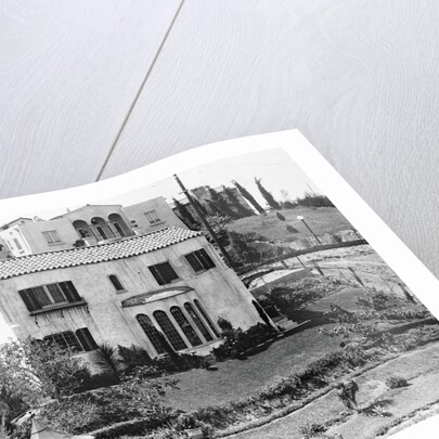 Hollywood Home of Rudolph Valentino by Anonymous