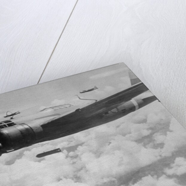 Japan Military Plane in Flight by Anonymous